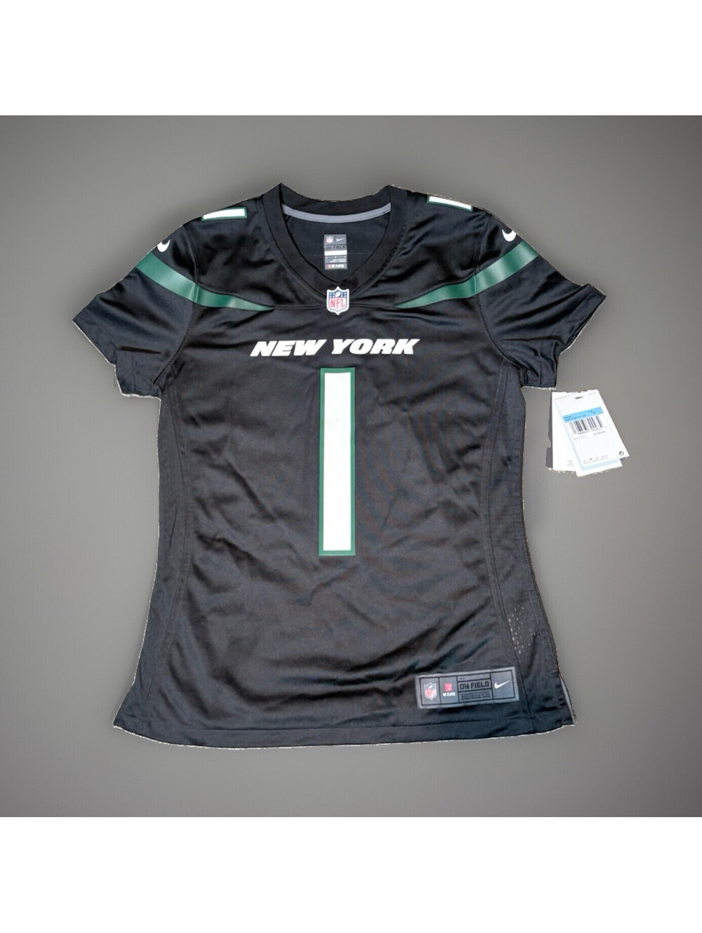 NWT Nike New York Jets Sauce Gardner #1 Jersey Womens Medium Black NFL $130